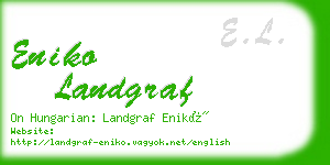 eniko landgraf business card